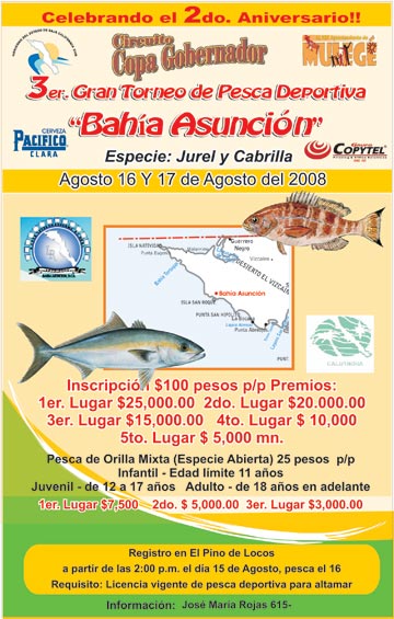 Baja fishing tournament poster, Mexico fishing photo 1