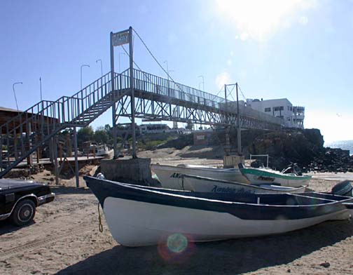 Photo of downtown beach area, San Felipe, Baja California, Mexico.